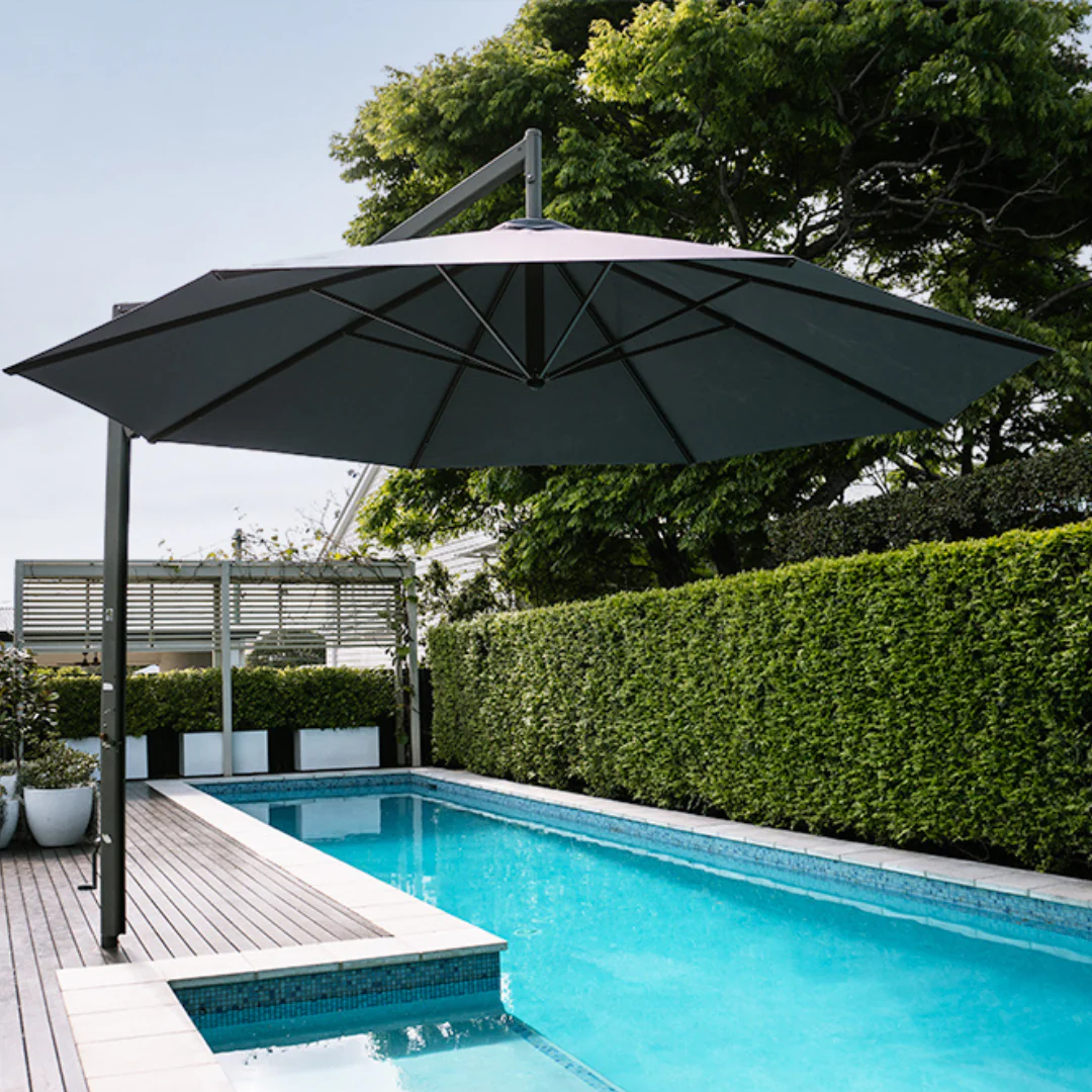 Cantilevered Umbrellas